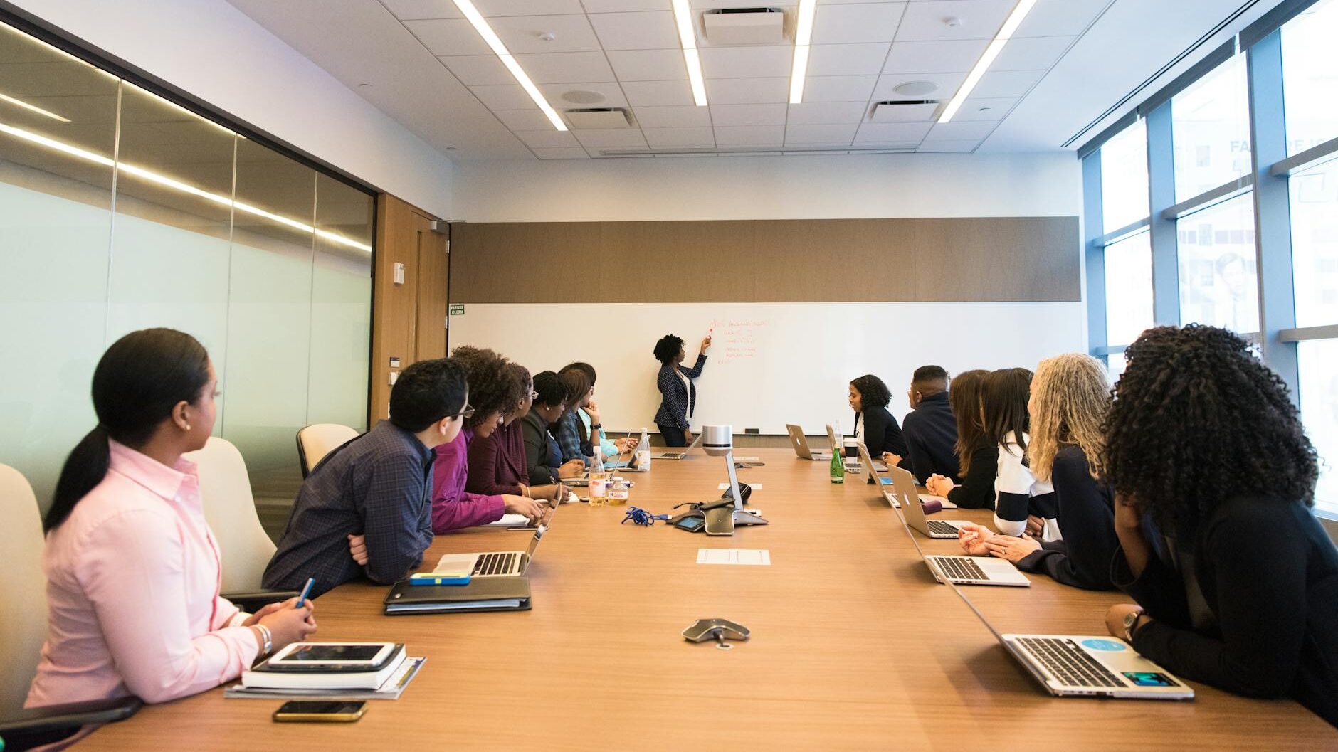 Employee and Employer Relationship - group of people on conference room