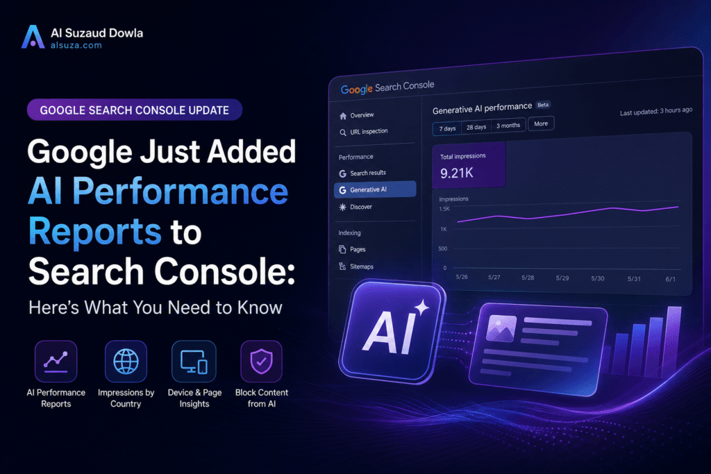 Google Search Console AI performance report