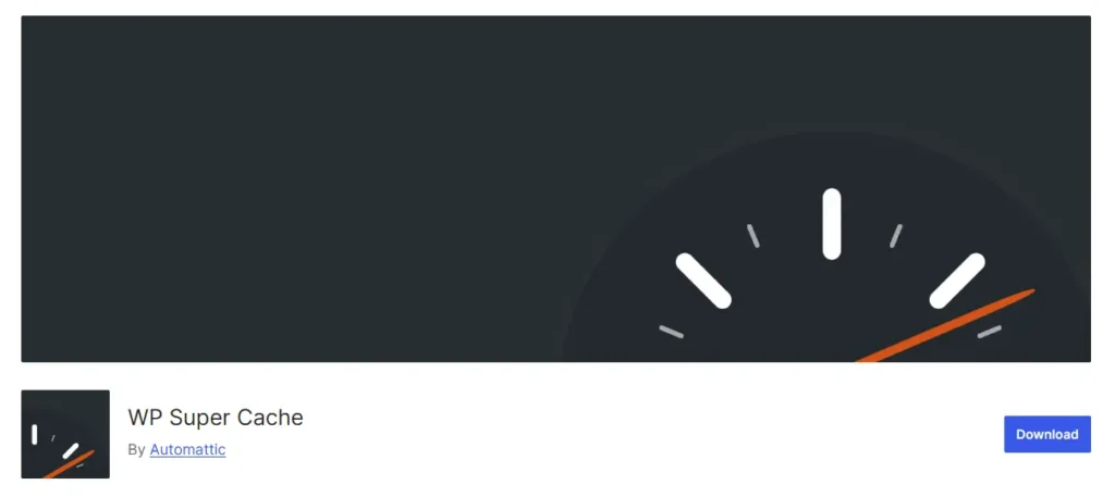best WordPress cache plugin - WP Super Cache settings panel showcasing static HTML caching and CDN support