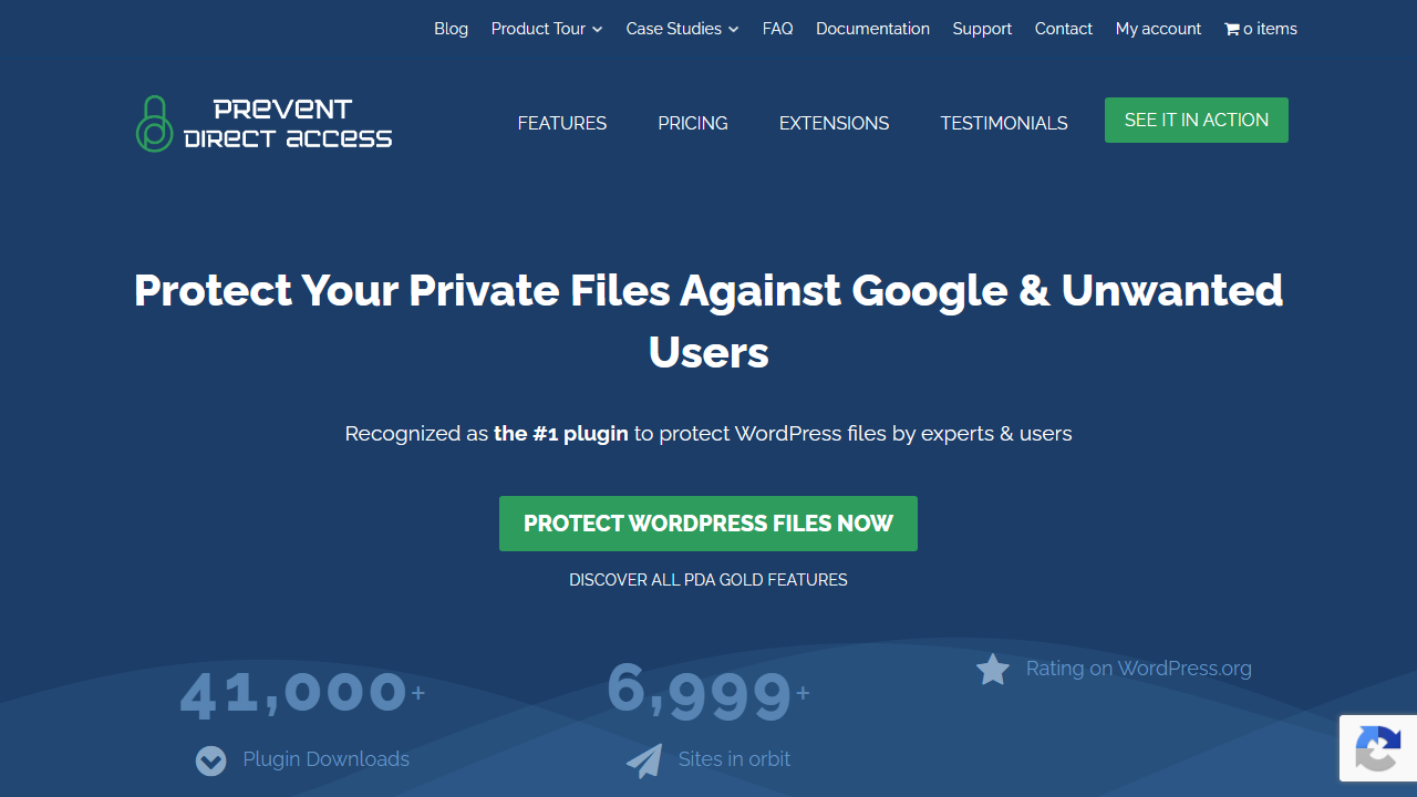 Prevent Direct Access Gold - best WordPress file protection plugins for stopping direct URL media downloads
